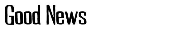 Good News font preview